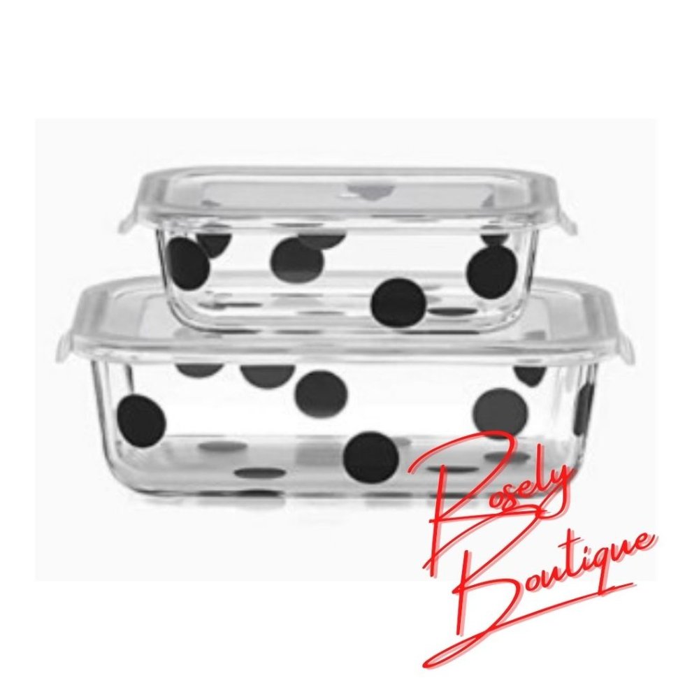 Kate Spade Dishes With Resealable Lids